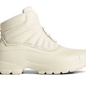 Sperry Women's SeaCycled™ Duck Float Zip Up Boot - Ivory